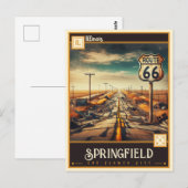 Springfield, Illinois | Vintage Postkarte (Vorne/Hinten)