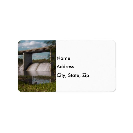 Springfield Lake Dam Adressaufkleber (Vorne)