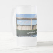 Springfield Lake Missouri Stausee Mattiertes Glasb Mattglas Bierglas (Vorderseite Links)