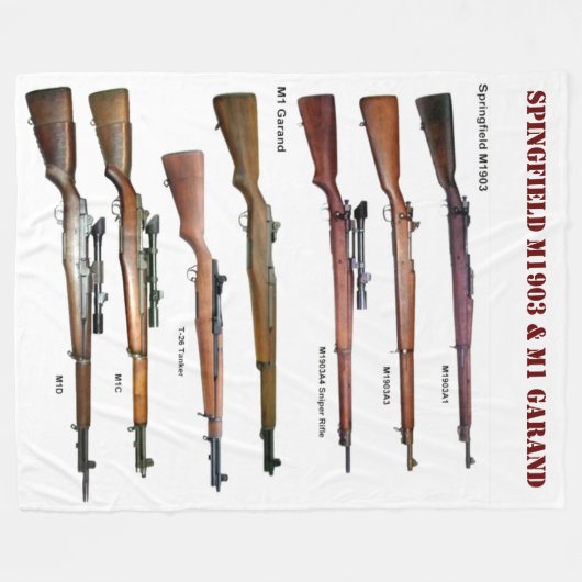 SPRINGFIELD M1903 & M1 GARAND FLEECEDECKE (Vorderseite (Horizontal))