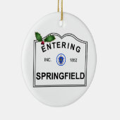 Springfield MA Keramik Ornament (Rechts)