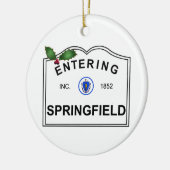 Springfield MA Keramik Ornament (Links)