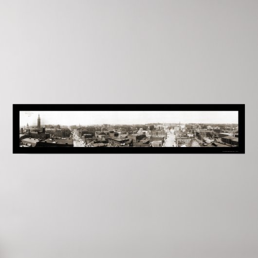 Springfield MA Panview Foto 1913 Poster (Vorne)