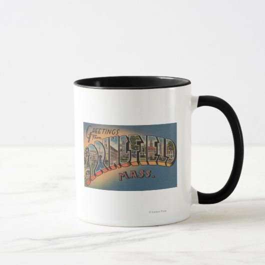 Springfield, Massachusetts - Großbuchstaben 2 Tasse (Rechts)