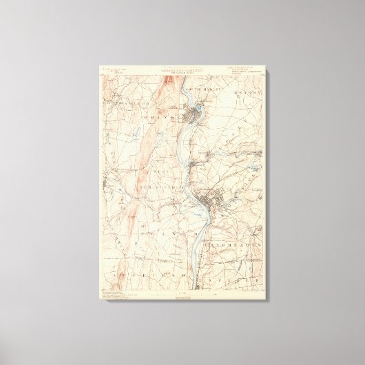 Springfield, Massachusetts Leinwanddruck (Vorderseite)