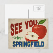 Springfield Missouri Apple - Vintage Travel Postkarte (Vorne/Hinten)