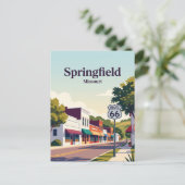 Springfield, Missouri Postkarte (Stehend Vorderseite)