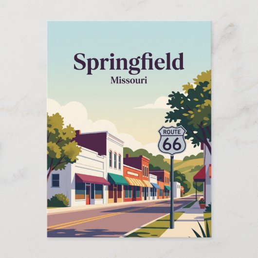 Springfield, Missouri Postkarte (Vorderseite)