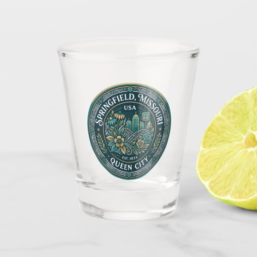 Springfield, Missouri USA Schnapsglas (Vorderseite)
