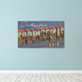 Springfield, Ohio - Große Buchstabenszenen Leinwanddruck (Insitu (Holzboden))