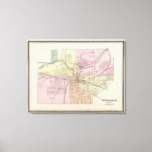 Springfield, Ohio Leinwanddruck (Vorderseite)