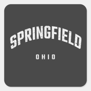 Springfield Ohio OH Quadratischer Aufkleber