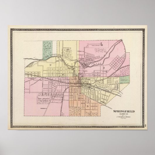 Springfield, Ohio Poster (Vorne)