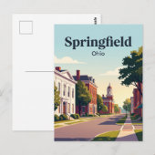 Springfield, Ohio Postkarte (Vorne/Hinten)