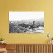 Springfield, OR Town View und Lumber Mills Leinwanddruck (Insitu (Wohnzimmer))