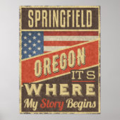 Springfield Oregon Poster (Vorne)