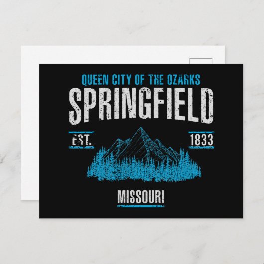 Springfield Postkarte (Vorne/Hinten)