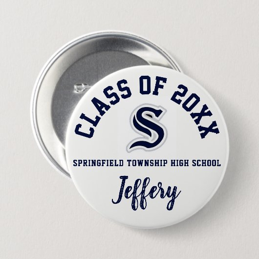 Springfield Tower High School Button Logo (Vorne & Hinten)
