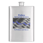 Springfield, Vermont. Police Flachmann (Vorderseite)