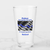 Springfield, Vermont. Police Glas (Vorderseite)