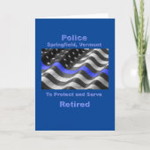 Springfield, Vermont. Police Karte (Vorderseite)