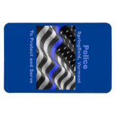 Springfield, Vermont. Police Magnet (Horizontal)