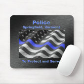 Springfield, Vermont. Police Mousepad (Mit Mouse)