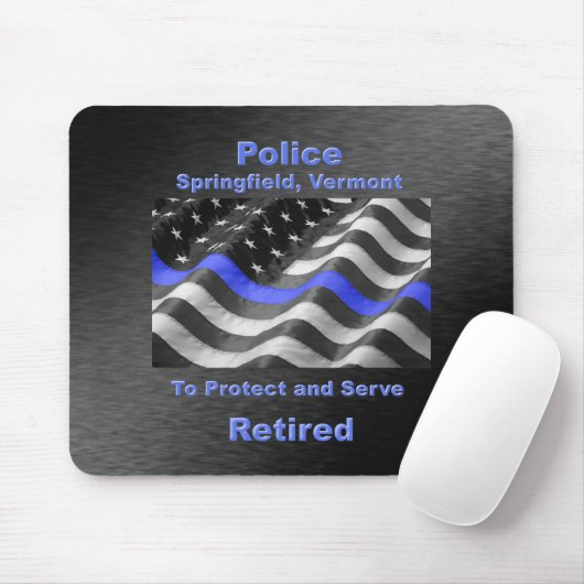 Springfield, Vermont. Police Mousepad (Mit Mouse)