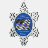 Springfield, Vermont. Police Schneeflocken Zinn-Ornament (Rechts)