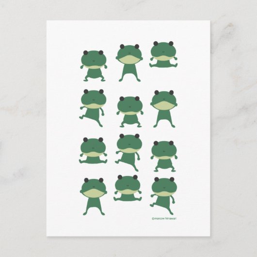 Springfrosch Postkarte (Vorderseite)