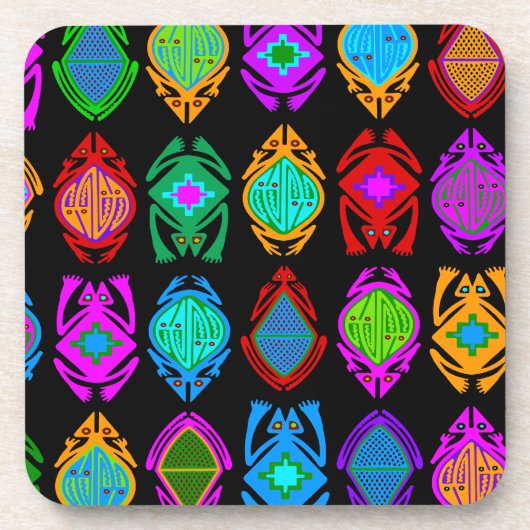 Springfrösche Getränkeuntersetzer (Vorderseite)