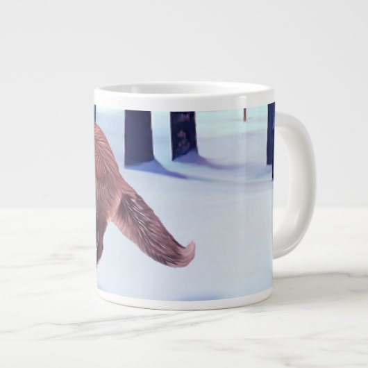 Springfuchs Jumbo-Tasse (Vorderseite Rechts)