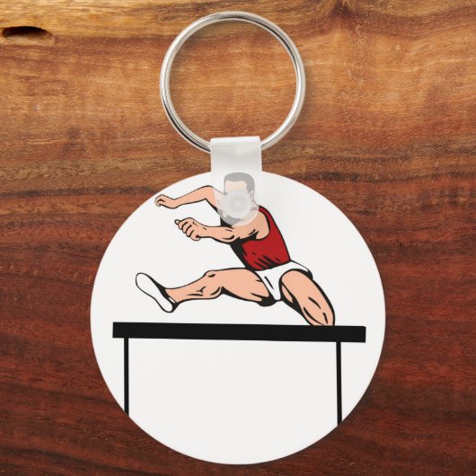 Springhürde für Leichtathletik Schlüsselanhänger (Vorderseite)
