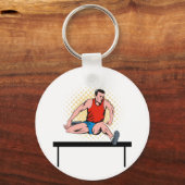 Springhürde für Leichtathletik Schlüsselanhänger (Vorderseite)