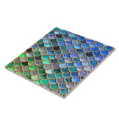 Springlike MehrfarbenGlitzer-Meerjungfrau-Skalen Fliese (Seite)