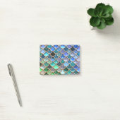 Springlike multicolor Glitzer Mermaid Scales Post-it Klebezettel (Büro)