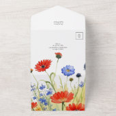 SpringMeadow-Wildblumen in einer Hochzeit laden All In One Einladung (Außenbereich)