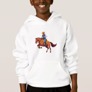 Springpferd mit dem Mann Hoodie