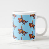 Springpferd mit dem Mann Jumbo-Tasse (Rechts)