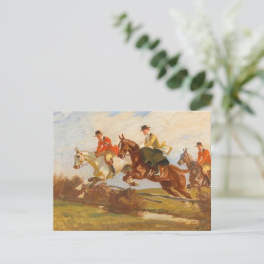 Springreiter | Angelo Jank Postkarte (Stehend Vorderseite)