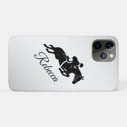 Springreiter Case-Mate iPhone Hülle (Rückseite (Horizontal))