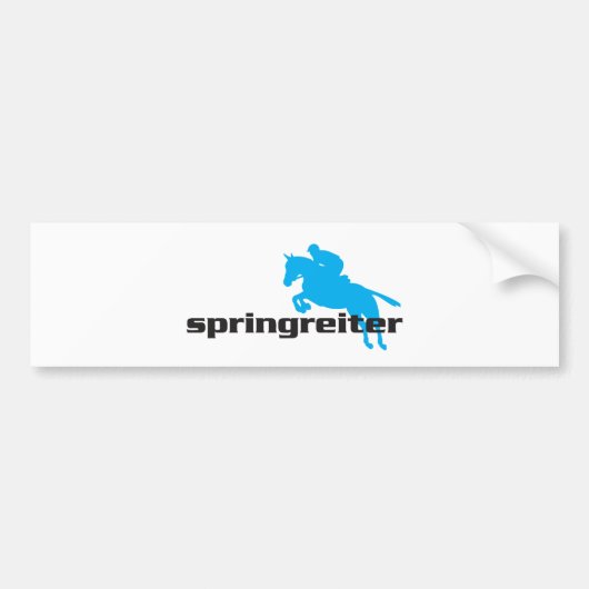 Springreiter - Showjumper Autoaufkleber (Vorne)