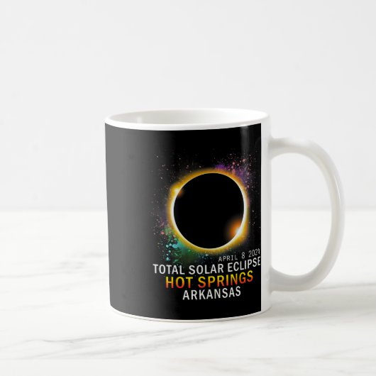 Springs Arkansas Total Solar Eclipse 8. April 2024 Kaffeetasse (Rechts)