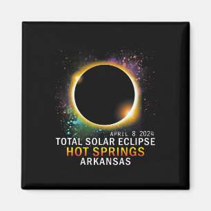 Springs Arkansas Total Solar Eclipse 8. April 2024 Magnet