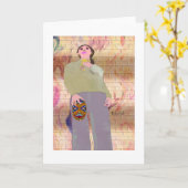 Springs Arrived LeeMarie's kreatives Design Karte (Gelbe Blume)