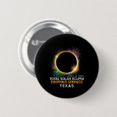 Springs Texas Totality Total Solar Eclipse 2024 Button (Vorne & Hinten)