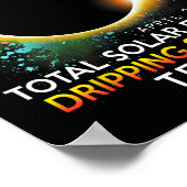 Springs Texas Totality Total Solar Eclipse 2024 Poster (Ecke)