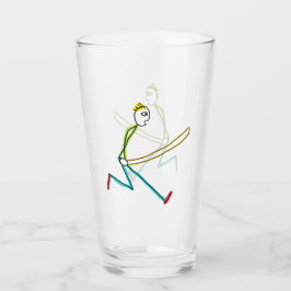 Springseil hüpfender Stockmann Glas