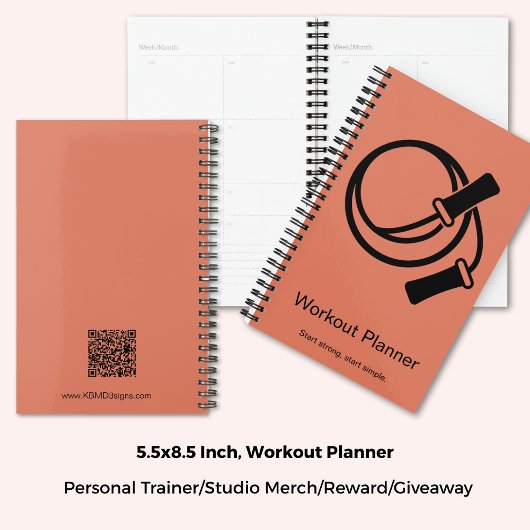 Springseil Orange Schwarz Fitness Starter Workout Planer