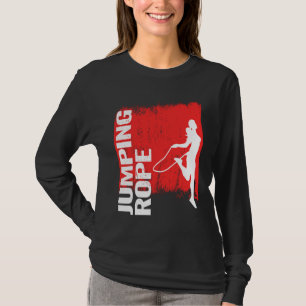 Springseil und Seilspringen für Frauen und springe T-Shirt